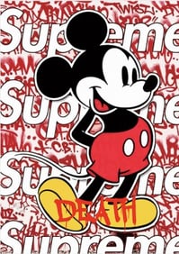 NYC Death Pop Art Lithograph Print W/ COA