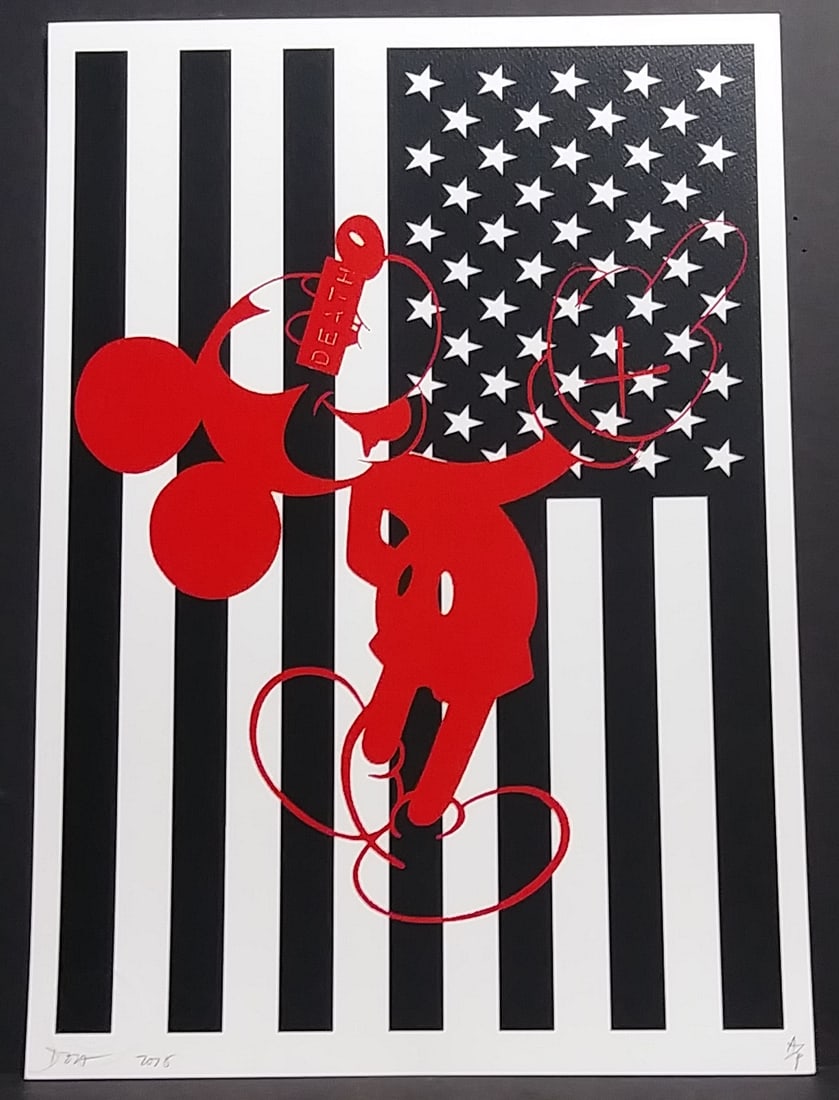 Pop Art Lithograph Print W/Certificated of Authenticity: Pop Art Lithograph Print W/Certificated of Authenticity. Size: 12 1/2 x 17 1/2 Inches. Excellent Condition. See photos.