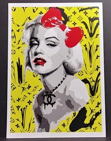 Pop Art Lithograph Print W/Certificated of Authenticity