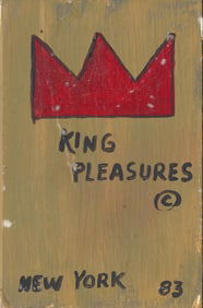 JMB Signed - SAMO NYC- Painting. Mixed Media Painting on Cardboard