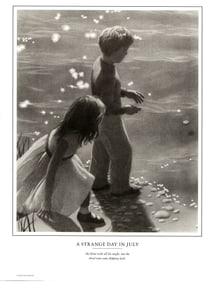 Original Print.A Strange Day in July by the American author Chris Van Allsburg