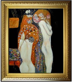 Gustav Klimt (Austria, 1862-1918) Oil Painting on Canvas.Famous Masters Works
