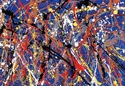 Jackson Pollock Abstract Painting on Paper