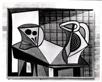 1963 Photography Pablo Picasso -Skull and Pitcher