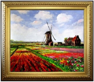 Claude Oscar Monet (French, 1840-1926) Oil Painting on Canvas.Famous Masters Works