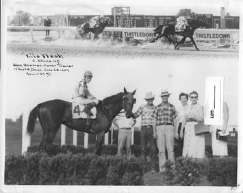 Winner Horse Racing Track 1950's And 60's. Photography