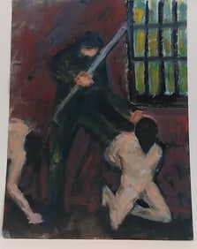 1969 Woodstock Impressionist Ralph Neaderland Oil Paint