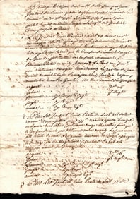 Antique Handwritten 1800s French Document Watermarket, French Republic Stamp