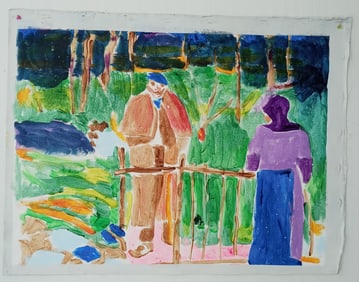 Paul Gauguin Unsigned Oil Painting on Canvas