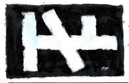 Signed Modern Painting 2000 Art Arco Madrid Exhibited