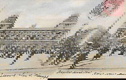 Paris-Bruxelles Litho Post Card Canceled Stamp: Paris-Bruxelles Litho Post Card Cancelled Stamp. Collectible Post Card is in good condition, some edge wear. For more item specifics, please see photos above. Standard size.