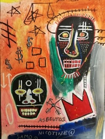 JMB New York Expressionist Painting Mixed Media