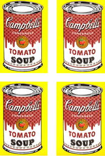 Pop Art Lithograph Art Print Warhol Tomato Soup: Pop Art Lithograph Art Print Warhol Tomato Soup White border all around. Paper Size:11 3/4 x 16 1/2 inches. See photos.