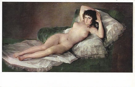 Golla Nude Woman Postcard