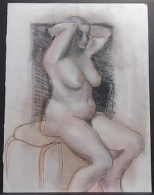X Large Cubism Picasso Painting Portrait Female Nude