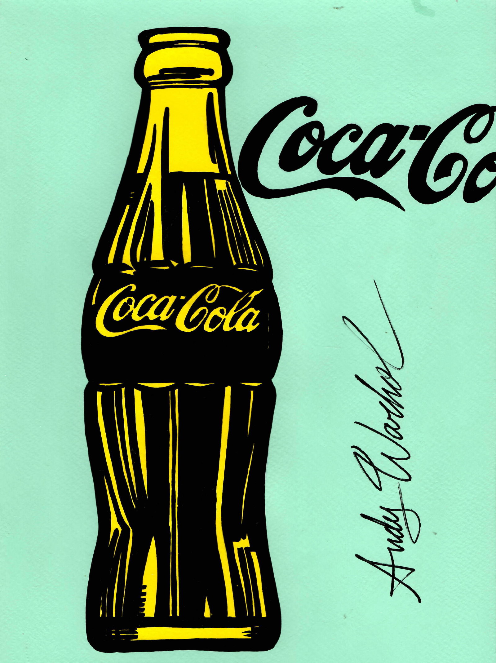 Signed Andy Warhol Mixed Media on Paper (1 of 2)