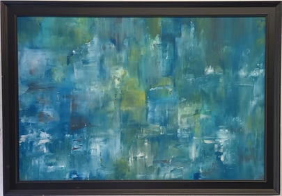 Large Abstract Wall Art Framed Oil Painting On Canvas for Living Room Wall Decor.