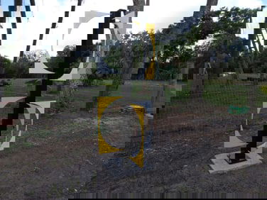 OUTDOOR INDUSTRIAL STEEL METAL SCULPTURE MODERN CONTEMPORARY LAWN GARDEN