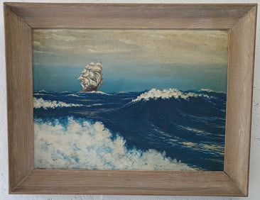 Oil Painting on Masonite Framed