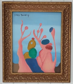 Signed Yves Tanguy Expressionism Abstract Painting