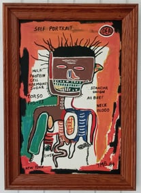 JMB 84 SELF PORTRAIT Painting Framed