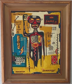 J-M-B Painting - NYC Samo King PLeasure 84 Painting
