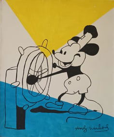 Abstract Canvas Signed Warhol