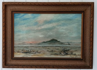 Dolphin Oil Painting on Canvas Framed-Hand Signed