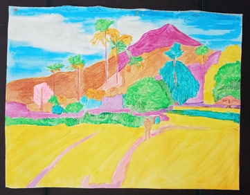 Paul Gauguin Unsigned Painting on Canvas