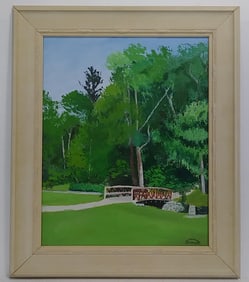 Edward Gardens Park Toronto Canada. Oil Painting on Can