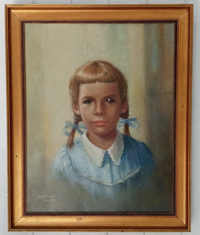 1952 Signed Jeff Boswell Oil Painting. (1 of 5)