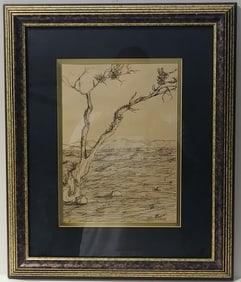 Vintage 1965 Mike Birzon Cartoon Art Ink Drawing.