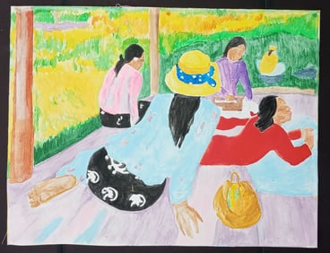 Paul Gauguin Unsigned Painting on Canvas