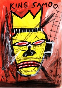 Jean Michel Basquiat Expressionism Large Painting Drawing
