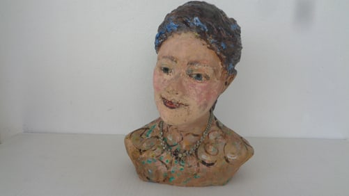 Lois B Herrick Whimsical ceramic 3D sculpture