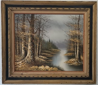 Vintage Oil Painting on Canvas Framed