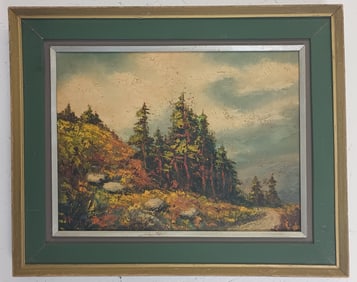 Antique Landscaping Oil Painting on Canvas