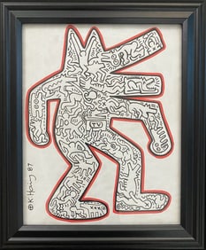 Keith Haring 88 American 1958-1990 Painting on Paper