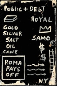 85 JEAN-MICHEL BASQUIAT SOUVENIR SUBWAY ART PAINTING POSTCARD