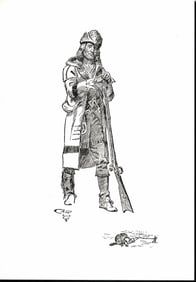 Charles Marion Russell (1864-1926).Famous sketch Print