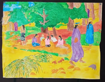 Paul Gauguin Unsigned Painting on Canvas