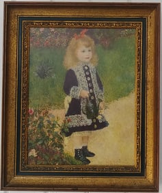 Renoir Print Paper on canvas Framed.