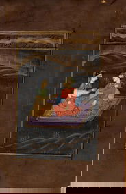 Persian Maharajah Moghul Illuminate Painting