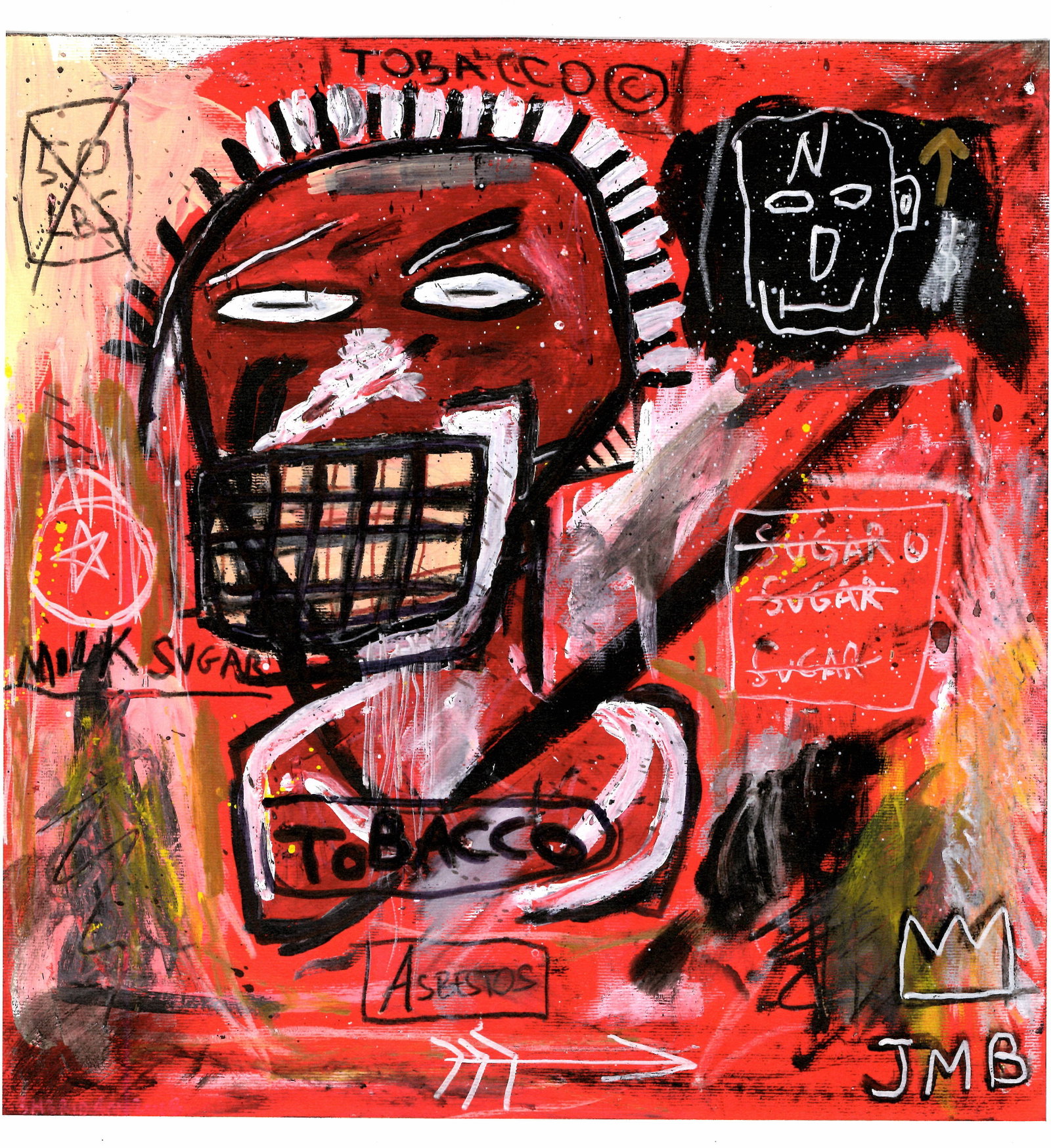 Jean-Michel Basquiat Fine Art Print on Paper,Embossed Stamp: Jean-Michel Basquiat Fine Art Print on Paper.Print Paper Size: 12 x 8 1/2 Inches. Embossed Stamp. Signed, Numbered limited # 11/150. Cardstock Paper.Good Condition. We pack & Ship for you. We take car