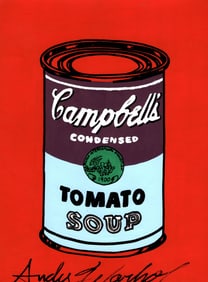Signed Andy Warhol Mixed Media on Paper