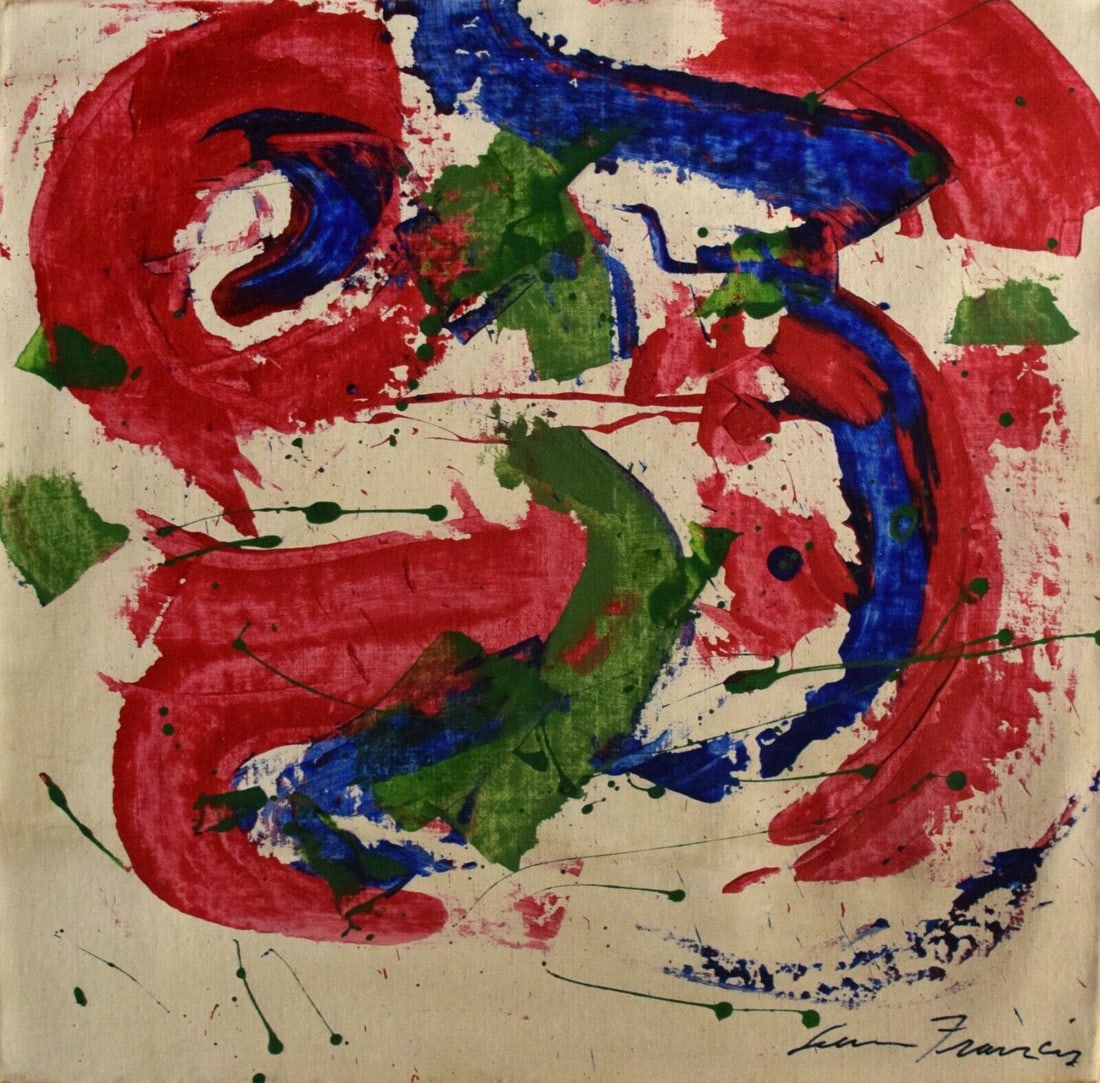 Abstract Painting Signed Sam Francis (1 of 4)
