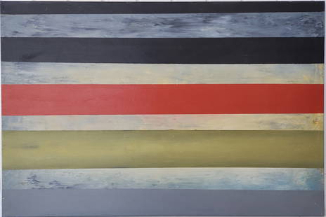 Large Ellsworth Kelly After Oil on Canvas 24 x 36 in.: Large Ellsworth Kelly After Oil on Canvas Approx. 24 x 36 in. Ellsworth Kelly was an American painter, sculptor, and printmaker associated with hard-edge painting, Color Field painting and minimalism.