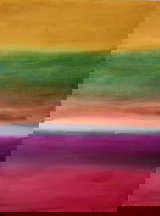 Large Ellsworth Kelly After Oil on Canvas 30 x 40 in.: Large Ellsworth Kelly After Oil on Canvas Approx. 30 x 40 in. Ellsworth Kelly was an American painter, sculptor, and printmaker associated with hard-edge painting, Color Field painting and minimalism.