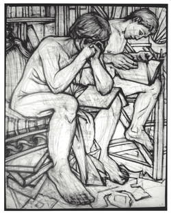 1988 James Cogswell Paintings Drawings Frances Wolfson: 1988 James Cogswell Paintings Drawings Frances Wolfson. Appro Size: 8x10 Inches. Vintage Photo. Provenance: New York-Based Photography Collector & Curator -Collection of Rare Photographs. Approx Size: