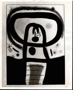 1978 -Photo -Equinoxe,- a 1967 Artwork by Joan Miro: 1978 -Photo -Equinoxe,- a 1967 artwork by Joan Miro at Nahan GalleryThis is an original press photo. -Equinoxe,- a 1967 work by Joan Miro, is one of the many fine examples of this master's talent on v